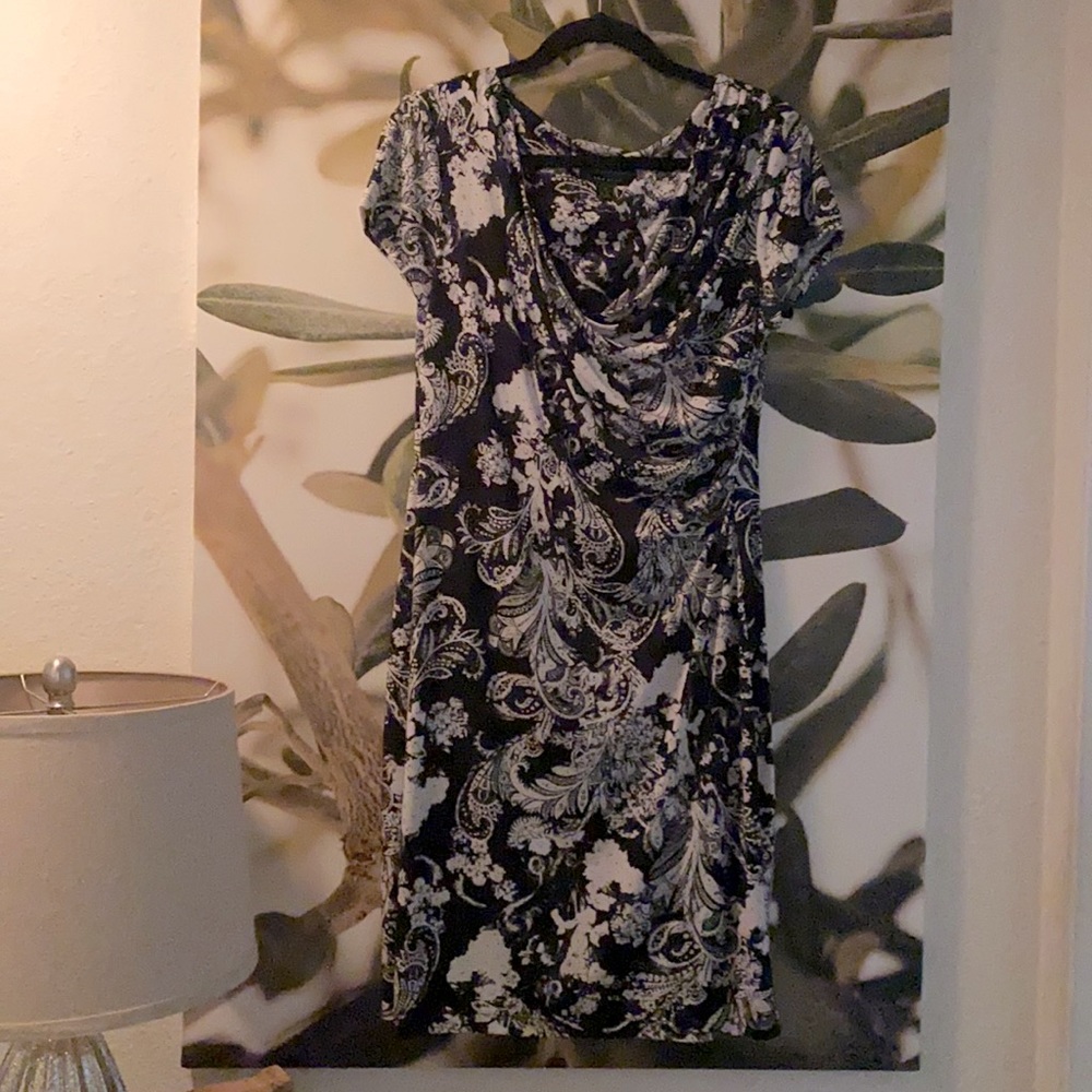Connected Apparel black and white dress